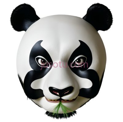 熊猫,面具,可爱, PNG