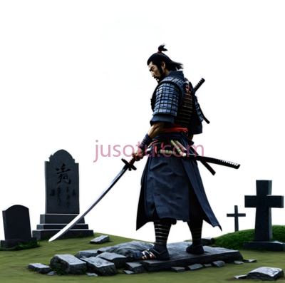 武士,武士装束,蓝色,黑色, PNG