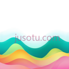 波浪,抽象,蓝色,绿色,黄色,粉色PNG