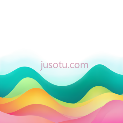 波浪,抽象,蓝色,绿色,黄色,粉色, PNG
