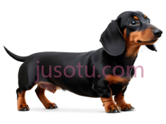 腊肠犬,卡通,黑色,棕色PNG