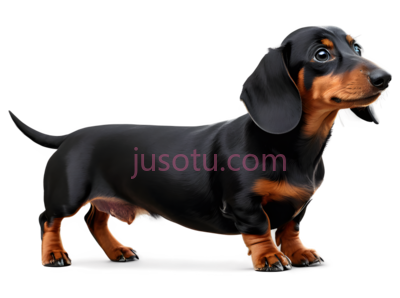 腊肠犬,卡通,黑色,棕色, PNG