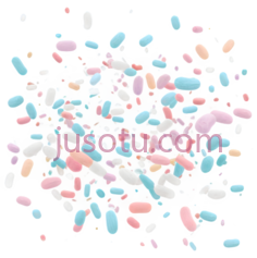 糖果,散落,蓝色,粉色,黄色PNG