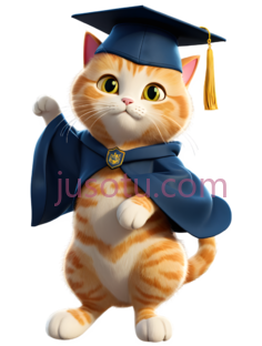 猫,卡通,橘色,白色PNG