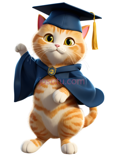 猫,卡通,橘色,白色, PNG