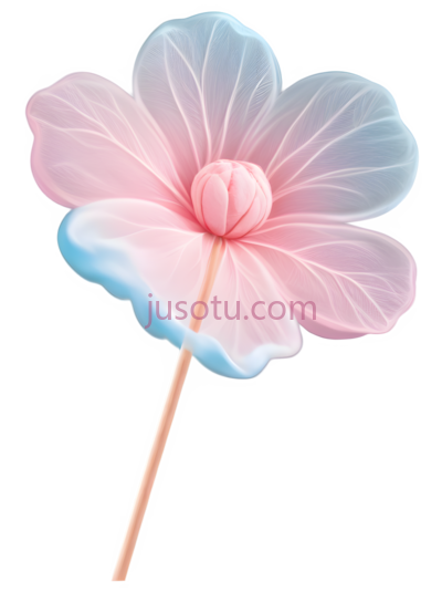 棉花糖,花朵形状,粉色,蓝色, PNG