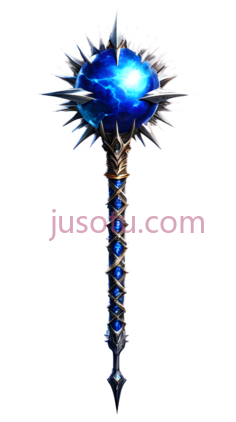 权杖,幻想,蓝色PNG