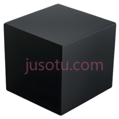 立方体,黑色PNG