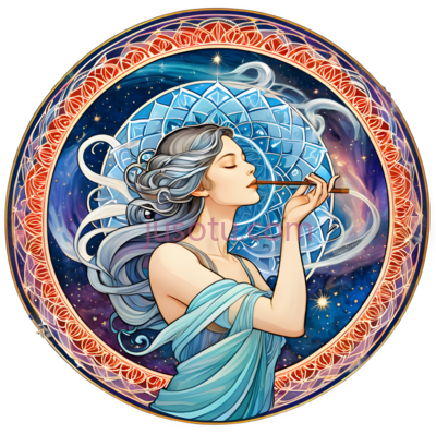 女性,幻想,蓝色, 紫色, 金色, PNG