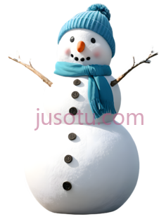 雪人,卡通,白色, 蓝色, 橙色PNG