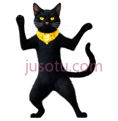 黑猫,卡通,黑色PNG