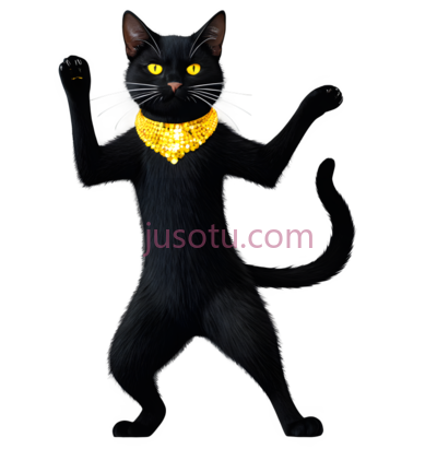 黑猫,卡通,黑色, PNG