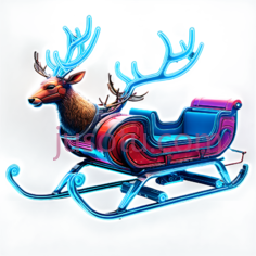 雪橇,卡通,蓝色PNG