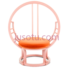 椅子,现代,橙色PNG