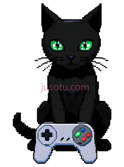 猫,像素,黑色, PNG