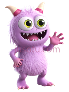 怪兽,卡通,紫色PNG