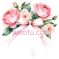 玫瑰花,水彩画,粉色PNG