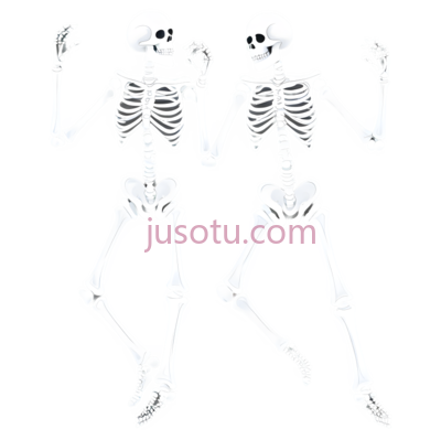 骨架,舞蹈, PNG