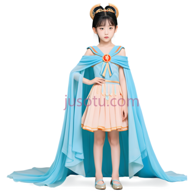 敦煌,新中式,美少女,长袍,丝绸, PNG