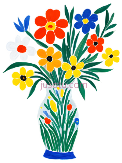 花朵,花瓶, PNG