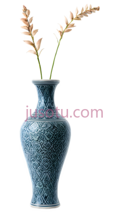 花瓶,传统中国风,蓝色PNG