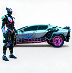 机器人,未来科技感,银色PNG