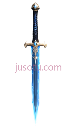 剑,幻想风,蓝色PNG