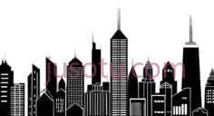 城市天际线,风景PNG