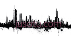 城市天际线,抽象,白色,粉色PNG
