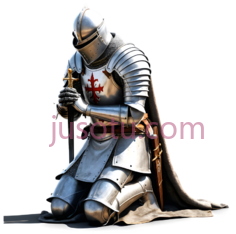 盔甲骑士,中世纪,银色PNG