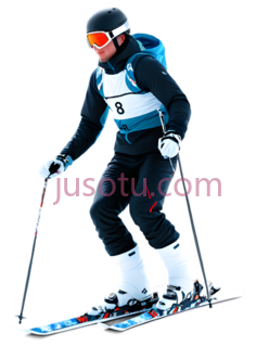 滑雪者,运动装,黑色, 白色, 蓝色PNG
