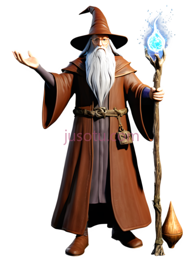 巫师,奇幻,棕色, PNG