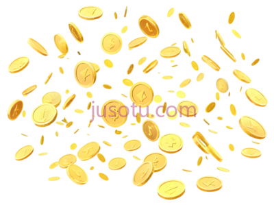 金币,3D动画,金色, PNG