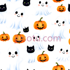 幽灵,南瓜灯,卡通,橙色PNG