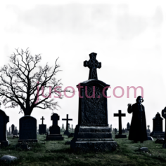 墓碑,哥特式,灰色PNG