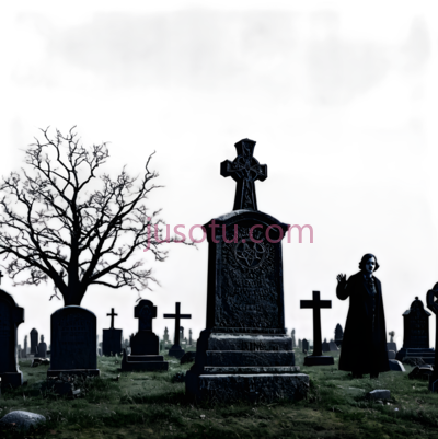 墓碑,哥特式,灰色, PNG