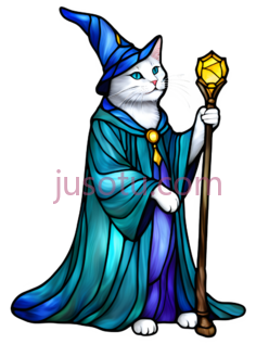 猫,魔法师,蓝色PNG