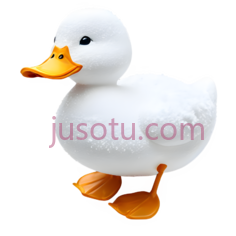 鸭子,卡通,白色PNG
