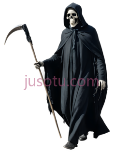 死神,死神装扮,黑色PNG