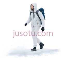 男人,冬季服装,白色PNG
