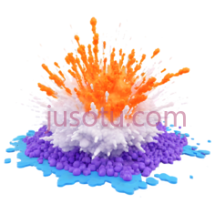 液体爆炸,抽象,橙色,白色,紫色,蓝色PNG
