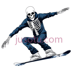 滑雪,骷髅PNG