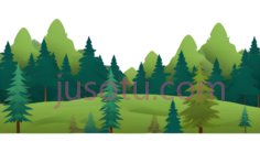 森林,卡通,绿色PNG