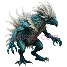 怪兽,幻想,蓝色,白色PNG