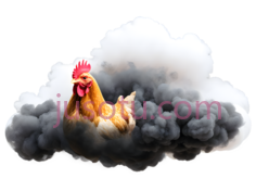 公鸡,卡通,红色PNG