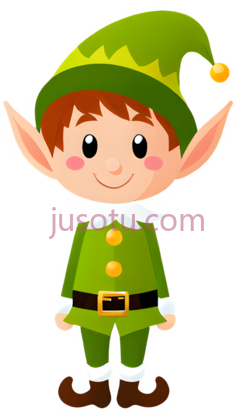 小精灵,卡通,绿色PNG