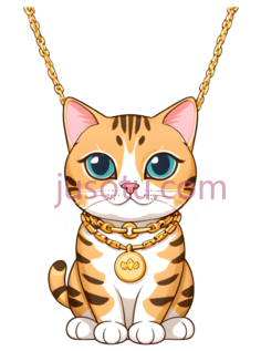 猫,卡通,橙色,黑色,白色PNG