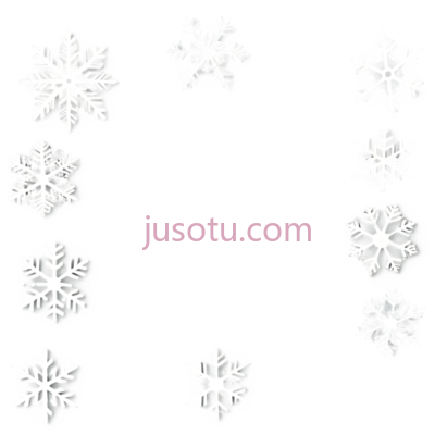雪花,白色, PNG