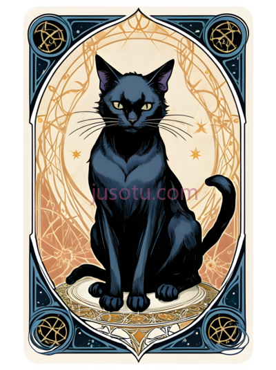 猫,神秘,黑色, PNG