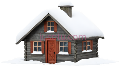 小屋,雪,房屋, PNG